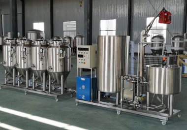 100L micro craft beer equipment with 4X200L fermentation tanks delivery to Georg