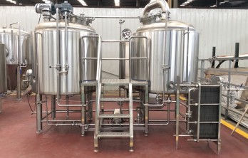 1000L 2Vessles brewhouse+Hot water tank craft beer equipment  with fermentation