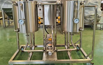 Portable CIP Cleaning Tank Cart 50L 100L Stainless Steel Mobile Unit